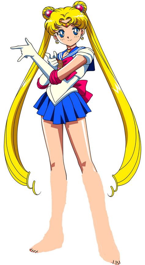 sailor moon feet|sailor moon barefoot.